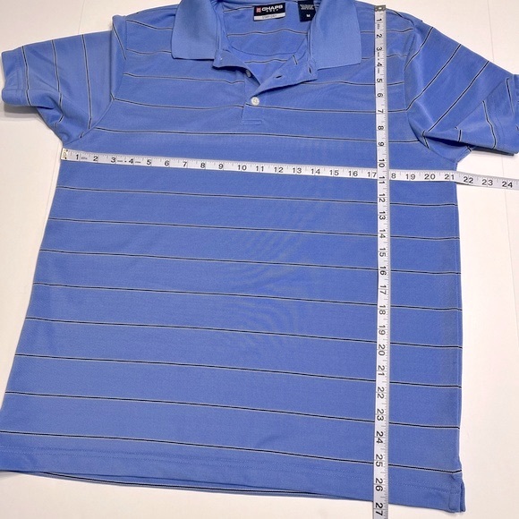 Bundle/Set 2 Chaps Golf Stay-Dry Men’s Stripped Short Sleeve Athletic Polo Shirt - Picture 4 of 15